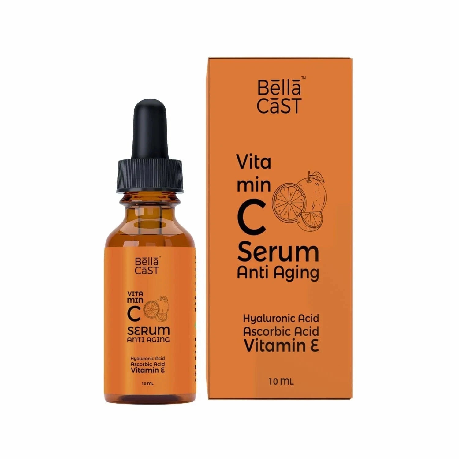 BellaCast Vitamin C Face Serum for Dark Spot Reduction with Vitamin E and Aloe vera 10 ml