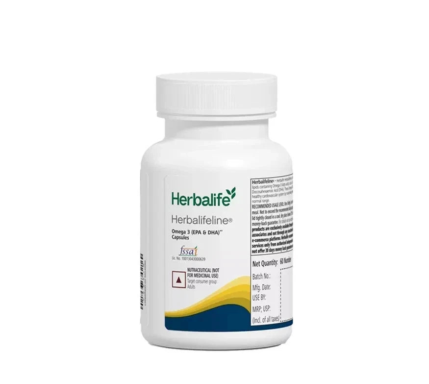 Herbalife Nutrition Herbalifeline Omega-3 Fish Oil Softgels – 60 Capsules