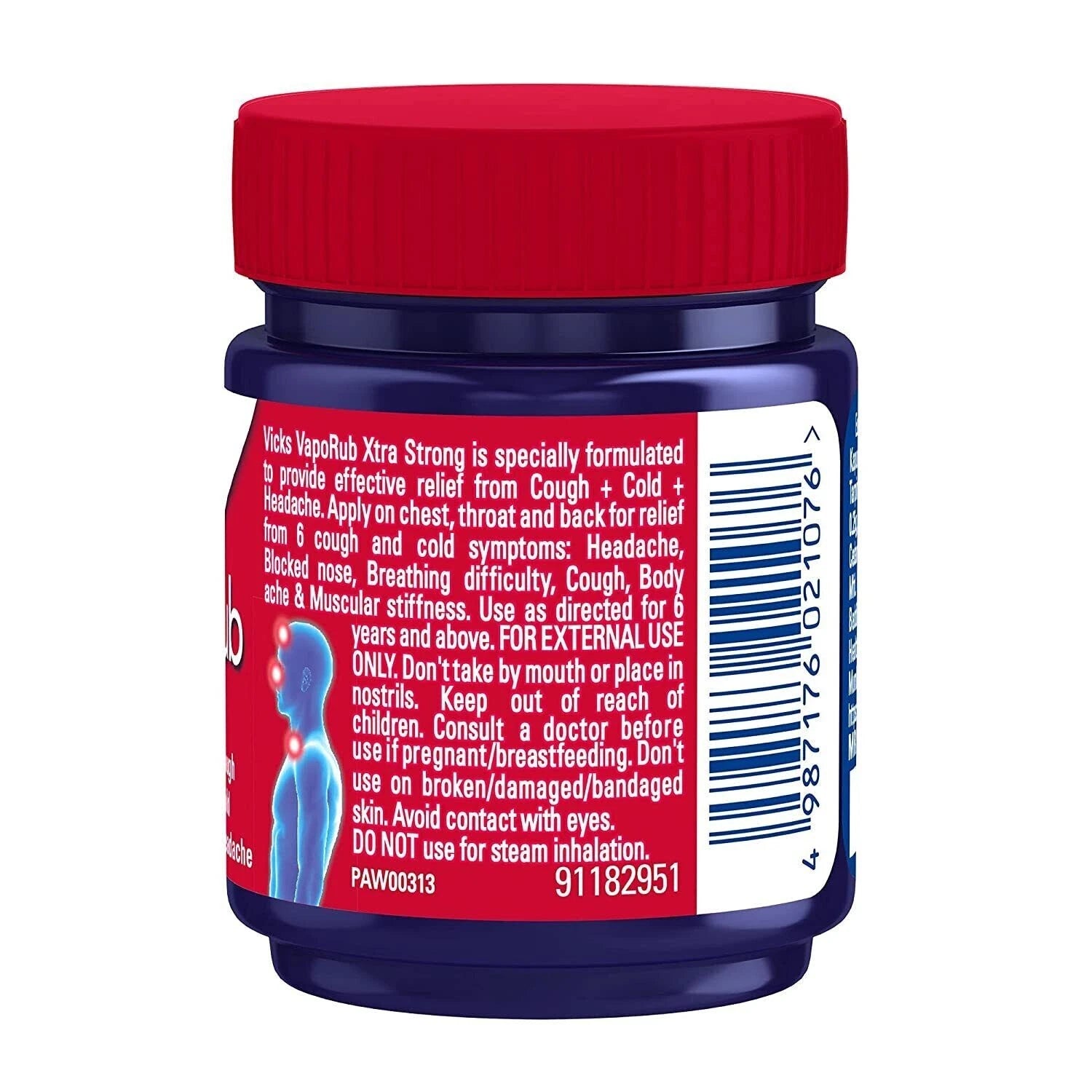 Vicks VapoRub Xtra Strong, 50 ml (pack of 3)