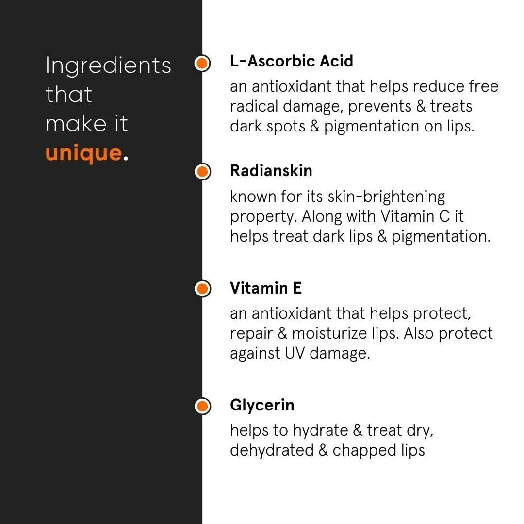 Minimalist 8% L-Ascorbic Acid Lip Treatment Balm with Vitamin E-12 gm