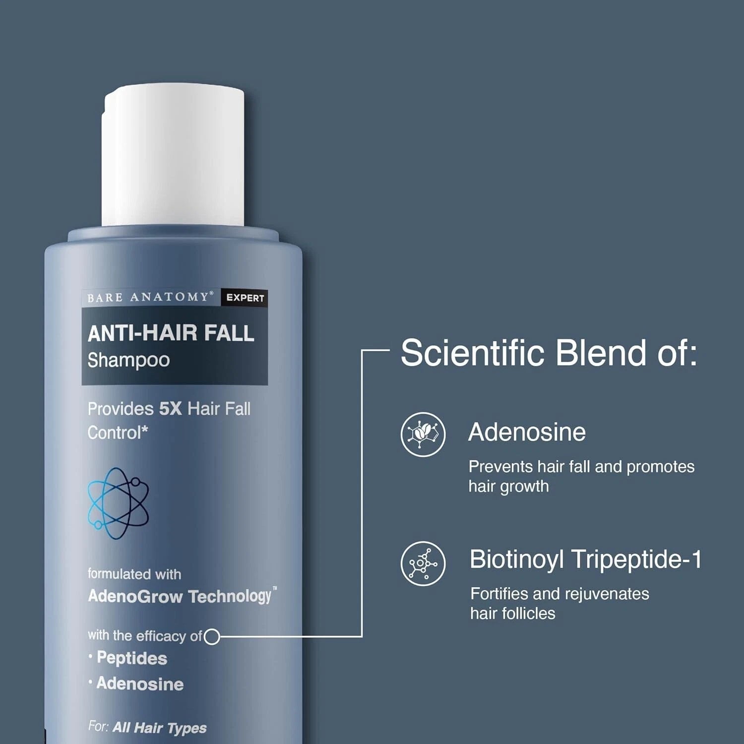 Bare Anatomy Expert Anti-Hair Fall Shampoo 5X Hairfall Control 250 ml