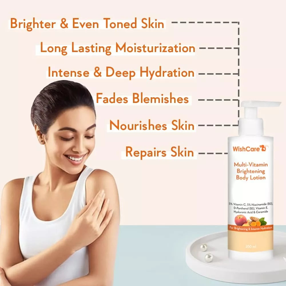 WishCare Multi-Vitamin Brightening Body Lotion -200ml