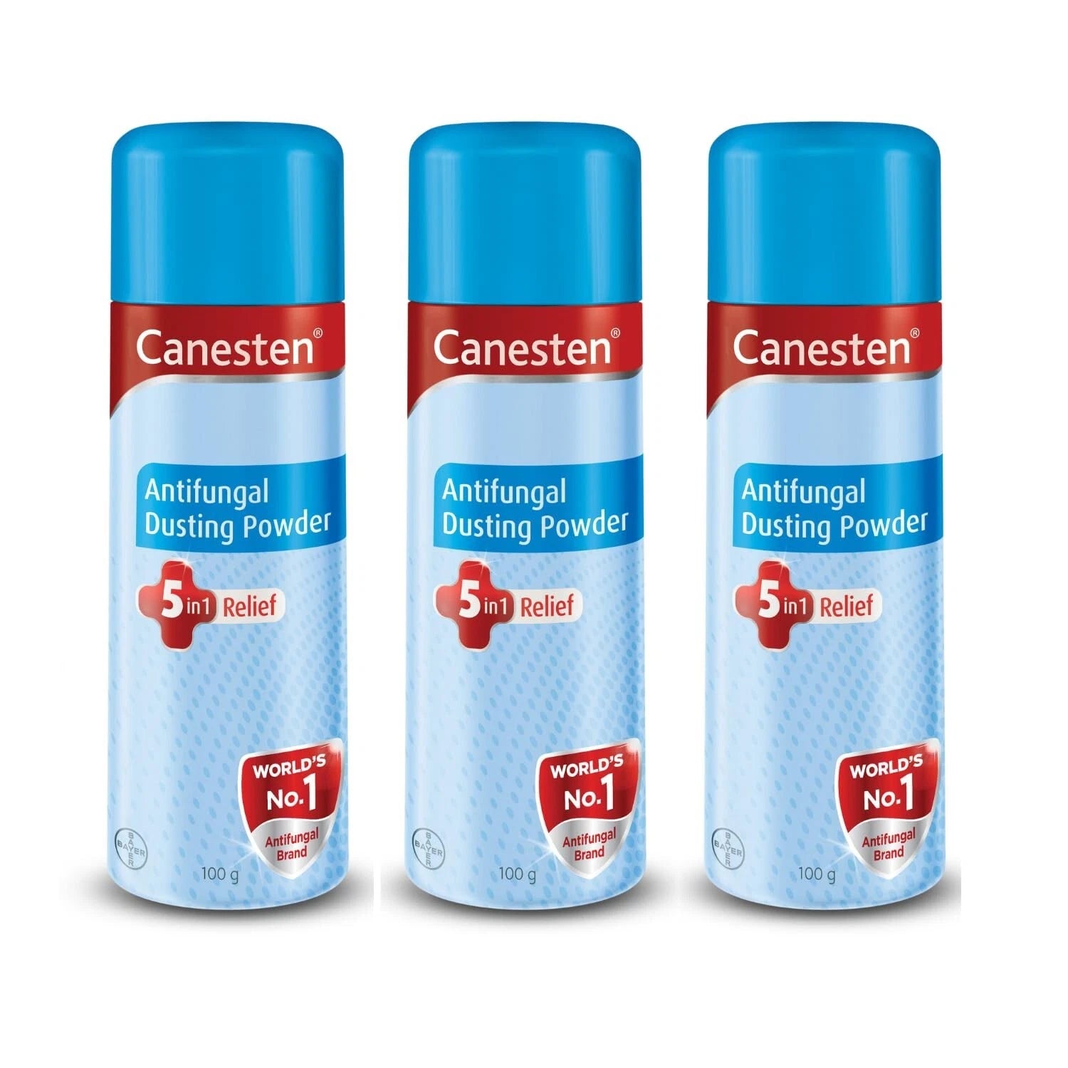 Canesten Dusting Powder for Daily Skin 100g (Pack of 3)