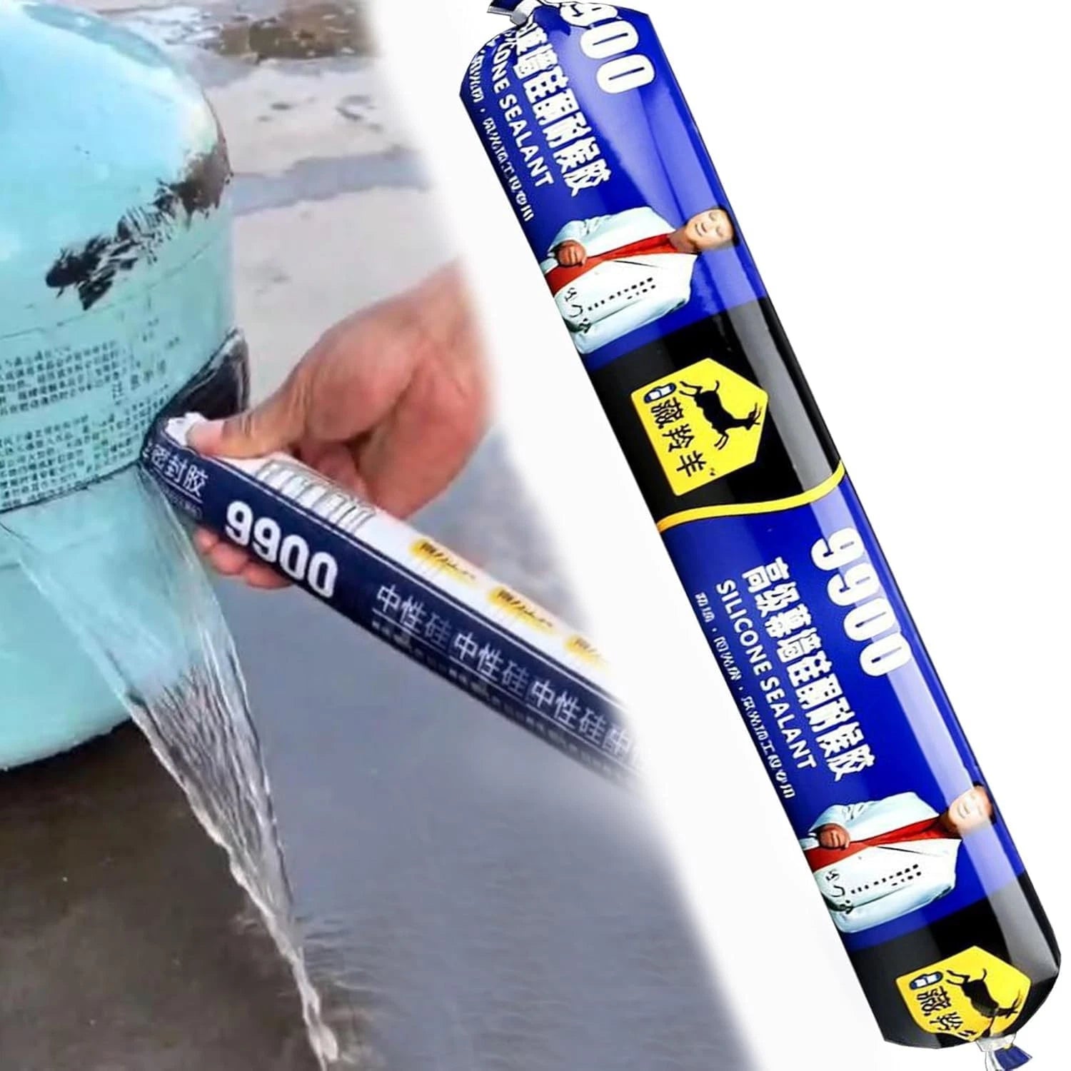 9900 Silicone Sealant Waterproof Adhesive Weatherproof Strong Bond Glass Metal