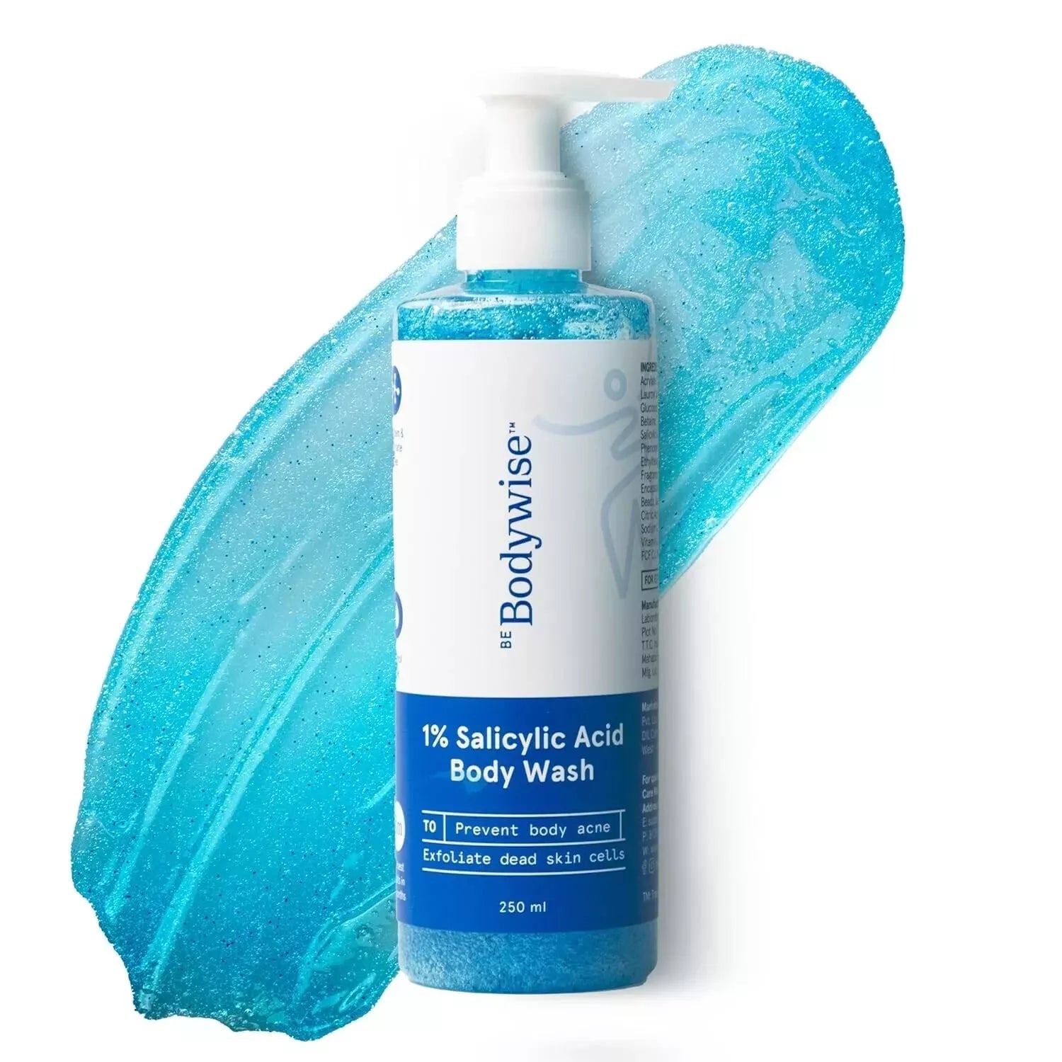 Be Bodywise 1% Salicylic Acid Exfoliating Body Wash Shower Gel 250ml