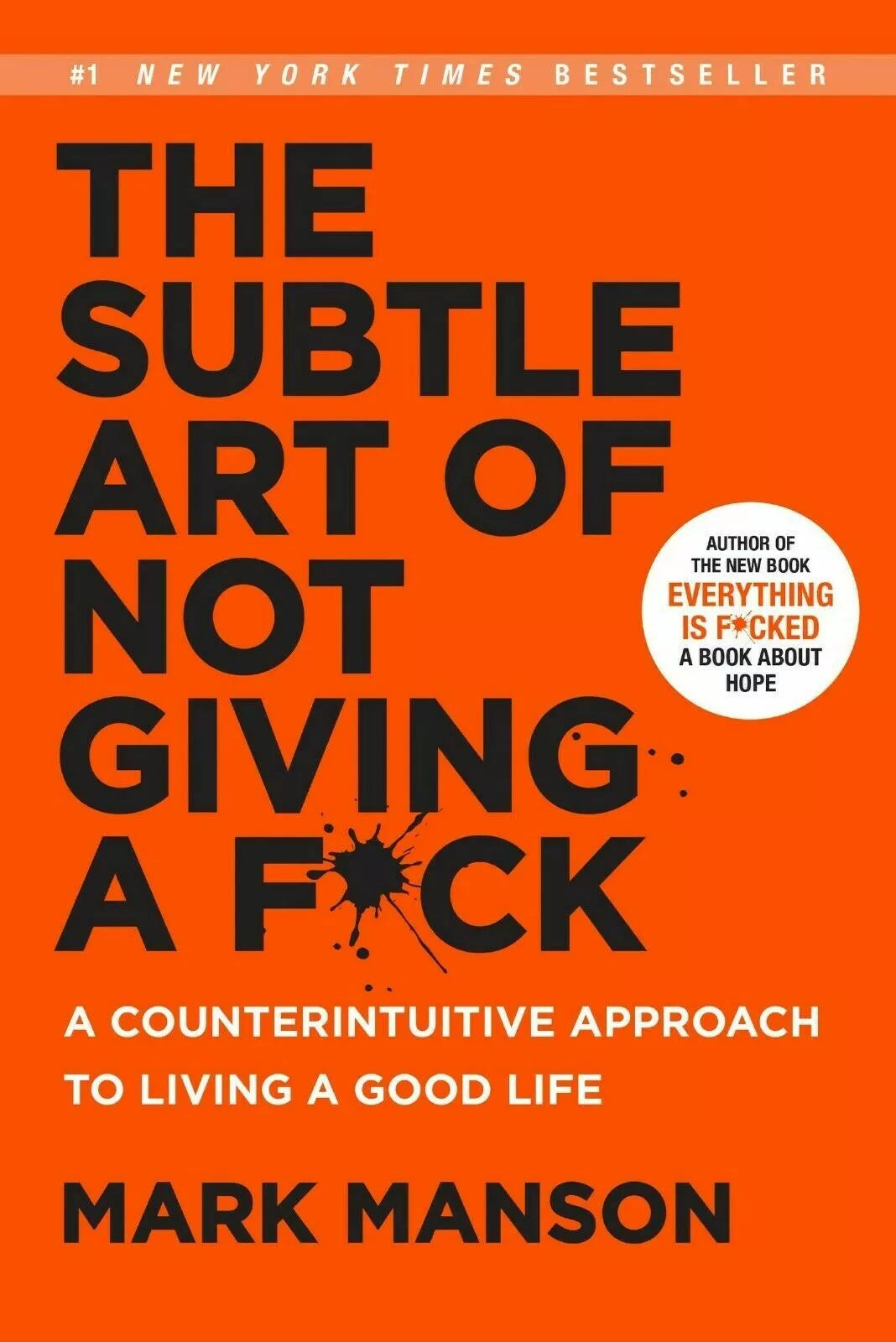 Mark Manson Book Set: The Subtle Art of Not Giving a Fck & Everything is Fcked – Boxed Edition