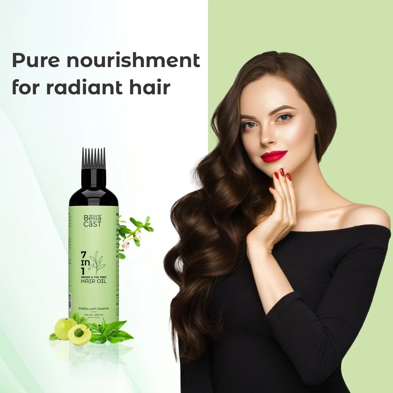 Bellacast 7-in-1 Hair Oil 200 ml | Nourishes, Strengthens & Hair Growth