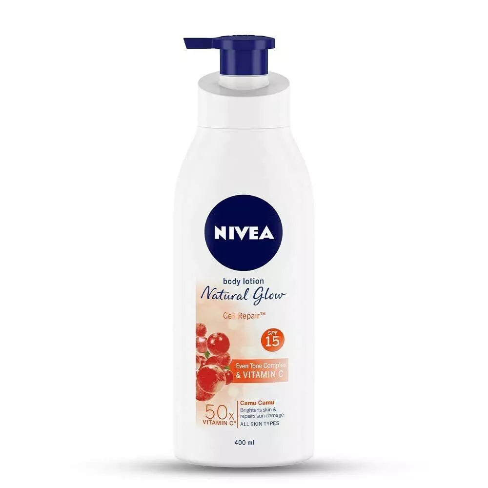 Nivea Natural Glow Cell Repair & VITAMIN C Body Lotion 400ml :)