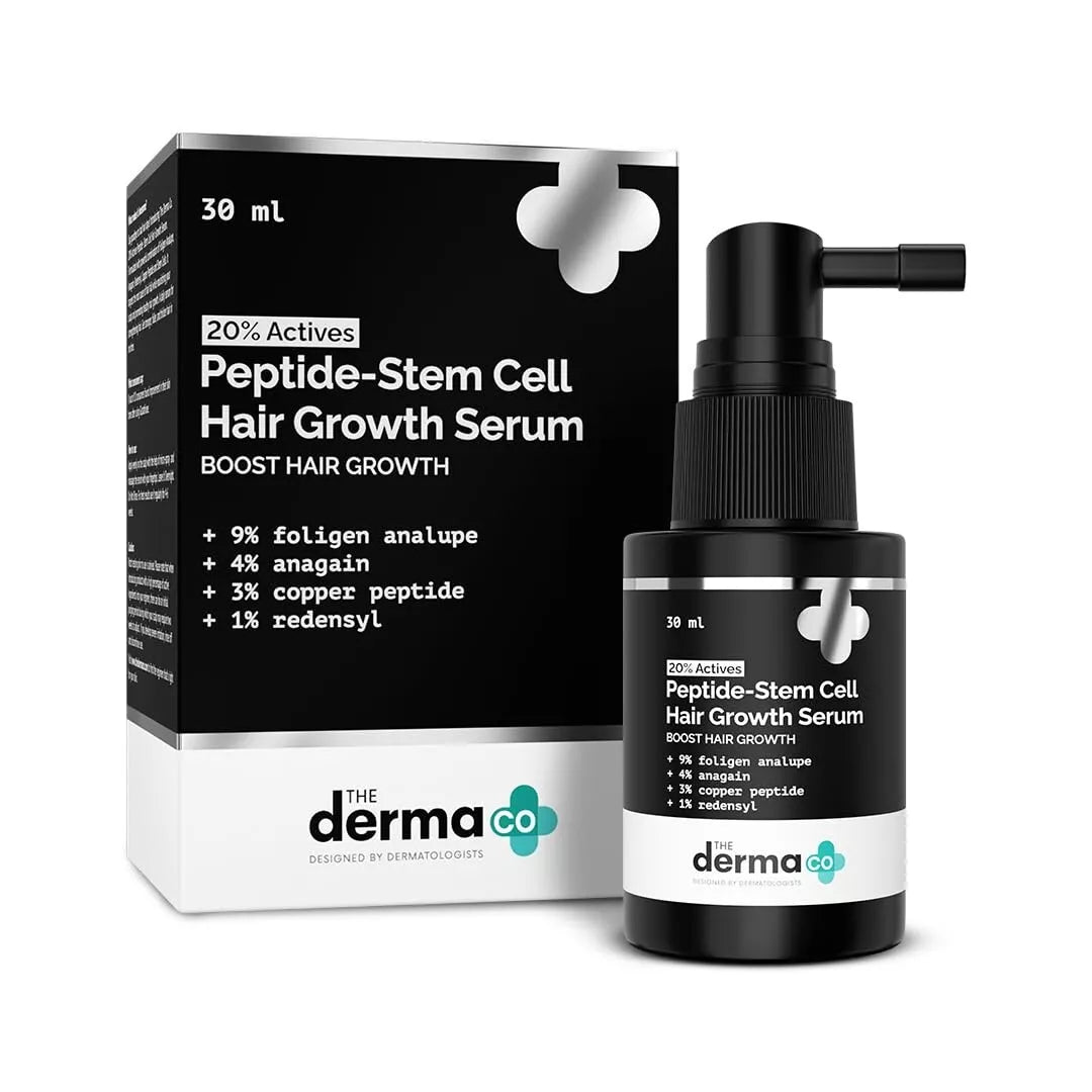 The Derma Co 20% Actives Peptide-Stem Cell Hair Growth Serum (30ml)