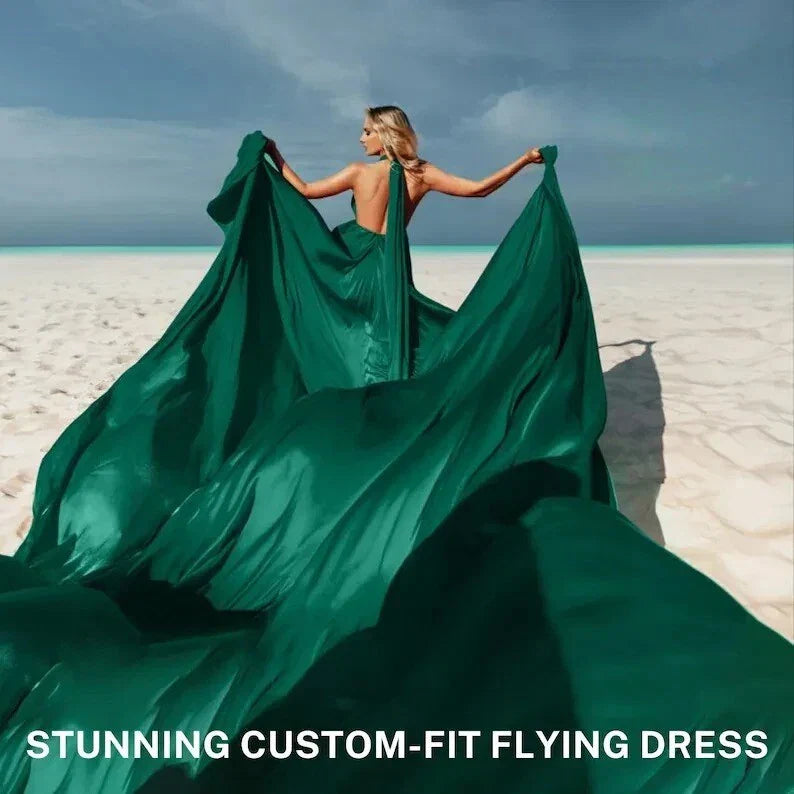 Satin Multiway Wrap Maxi Dress with Train | Women's Convertible Dress