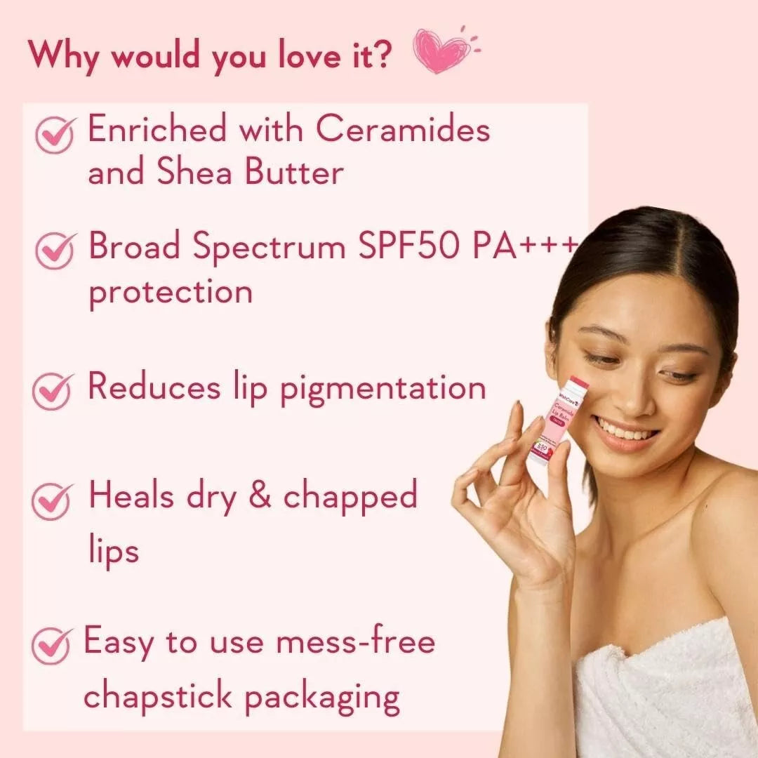 WishCare Tinted Ceramide Lip Balm For Lip Lightening 5gm