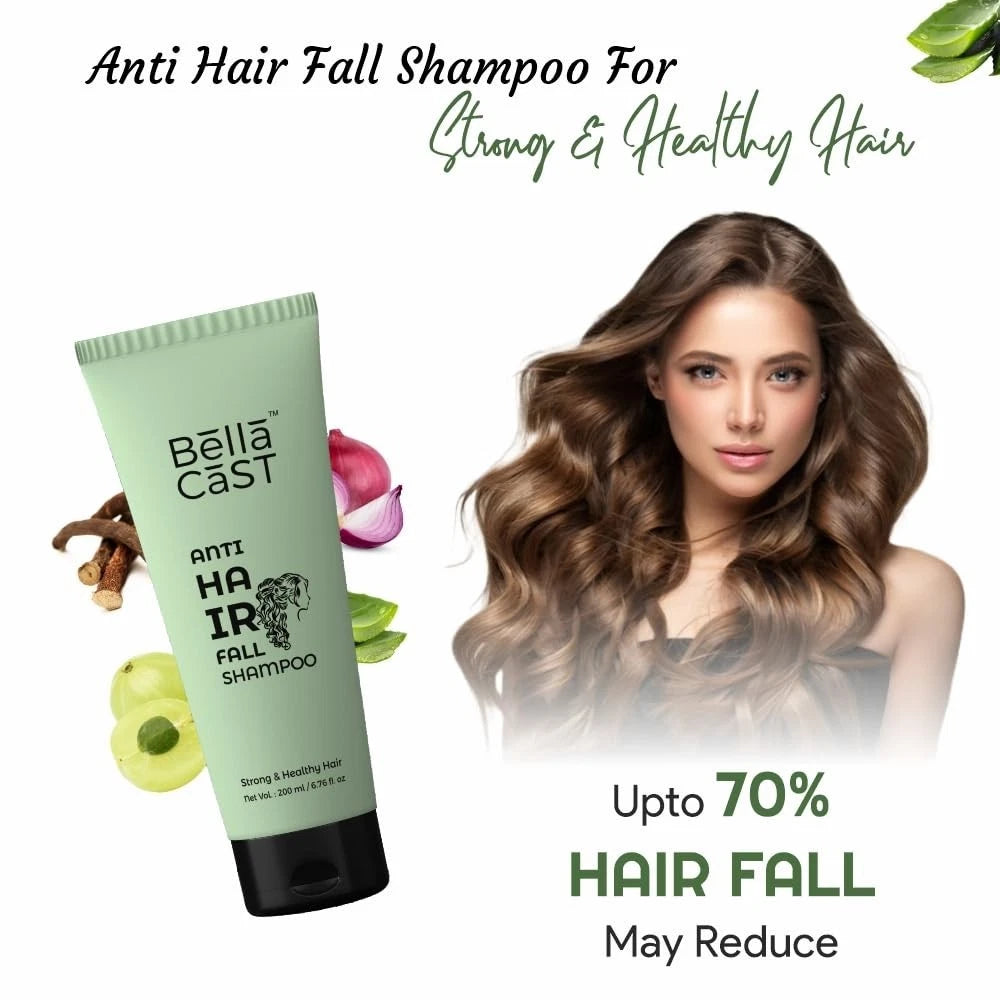 Bella Cast Anti Hairfall Shampoo Enriched with Amla, Aloe Vera Shampoo 200ml