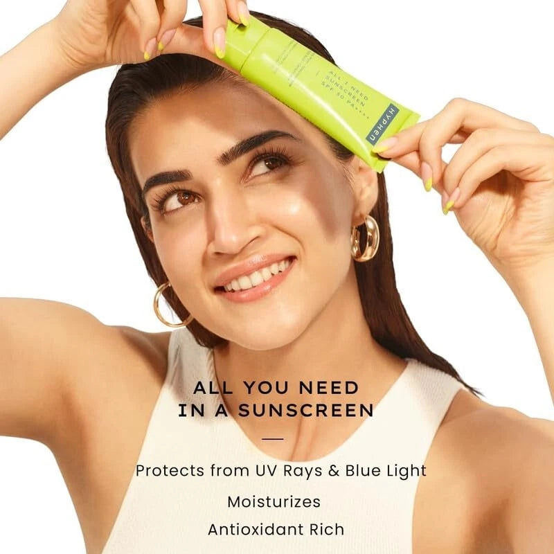 Hyphen All I Need Sunscreen SPF 50 PA ++++ All Skin Types 50ml