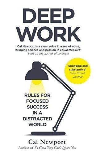 Deep Work by Cal Newport Rules for Focused Success in a Distracted World