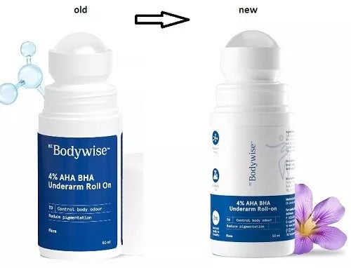 Be Bodywise 4% AHA BHA Underarm Roll on | Suitable for Sensitive Skin | 50ml