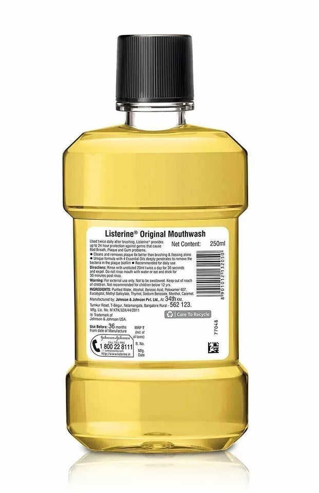 List-erine Original Mouth-wash 500ml – Long-Lasting Fresh Breath & Oral Care